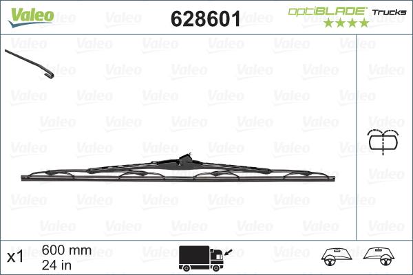 Valeo 628601 - Wiper Blade onlydrive.pro