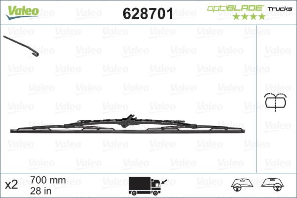 Valeo 628701 - Wiper Blade onlydrive.pro