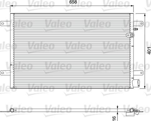 Valeo 814004 - Lauhdutin, ilmastointilaite onlydrive.pro