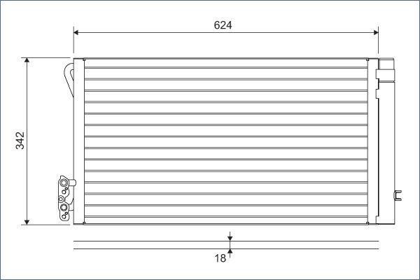 Valeo 814012 - Lauhdutin, ilmastointilaite onlydrive.pro