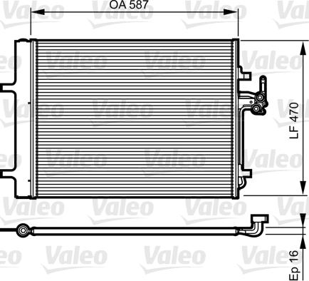 Valeo 814184 - Kondensatorius, oro kondicionierius onlydrive.pro