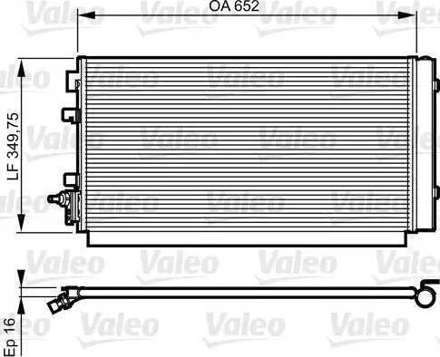 Valeo 814187 - Kondensatorius, oro kondicionierius onlydrive.pro