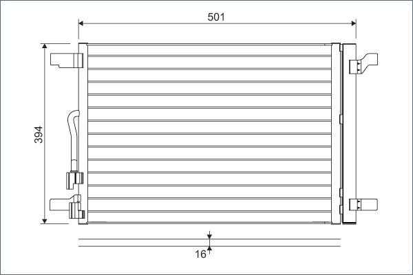 Valeo 814301 - Condenser, air conditioning onlydrive.pro