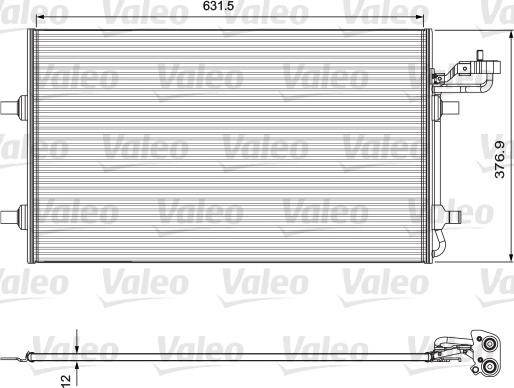 Valeo 814324 - Kondensatorius, oro kondicionierius onlydrive.pro