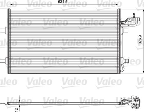 Valeo 814323 - Kondensatorius, oro kondicionierius onlydrive.pro