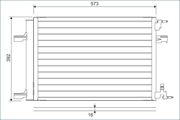 Valeo 814201 - Lauhdutin, ilmastointilaite onlydrive.pro