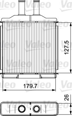 Valeo 811541 - Heat Exchanger, interior heating onlydrive.pro