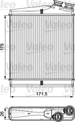 Valeo 811512 - Heat Exchanger, interior heating onlydrive.pro