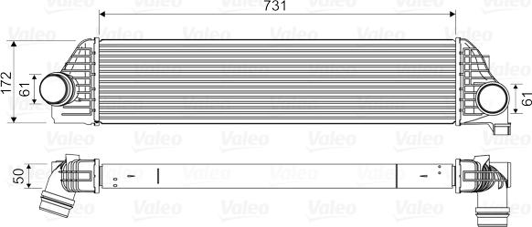 Valeo 818561 - Kompressoriõhu radiaator onlydrive.pro