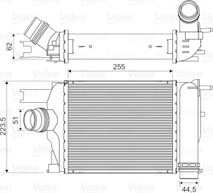 Valeo 818609 - Интеркулер, теплообменник турбины onlydrive.pro