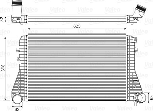 Valeo 818674 - Kompressoriõhu radiaator onlydrive.pro