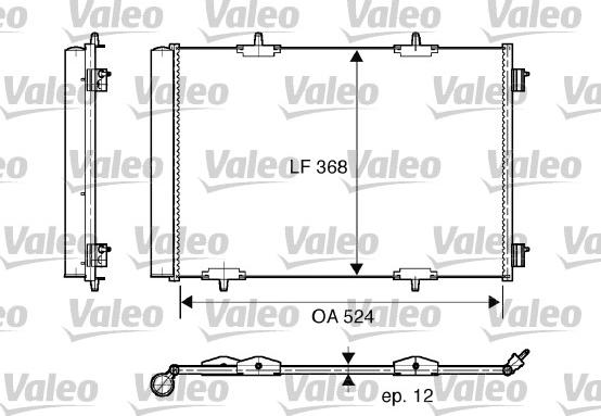 Valeo 818015 - Kondensators, Gaisa kond. sistēma onlydrive.pro