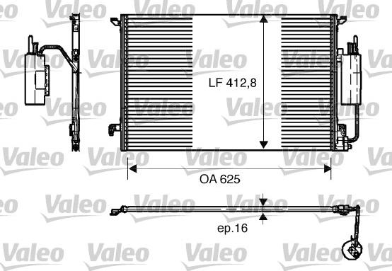 Valeo 818175 - Condenser, air conditioning onlydrive.pro