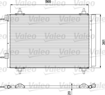 Valeo 818171 - Конденсатор кондиционера onlydrive.pro