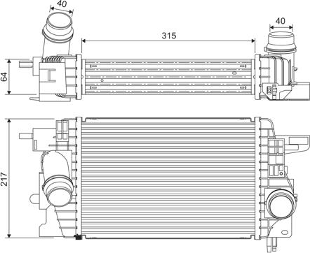 Valeo 818399 - Intercooler, charger onlydrive.pro