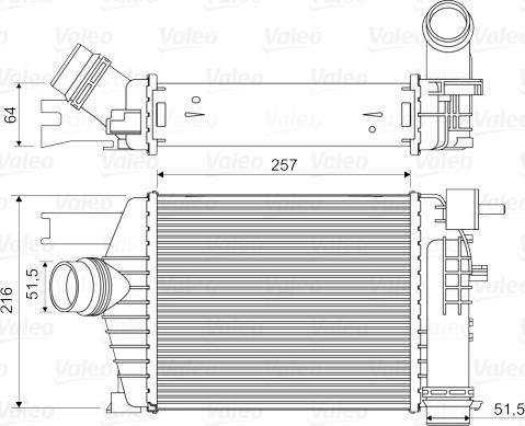 Valeo 818343 - Intercooler, charger onlydrive.pro