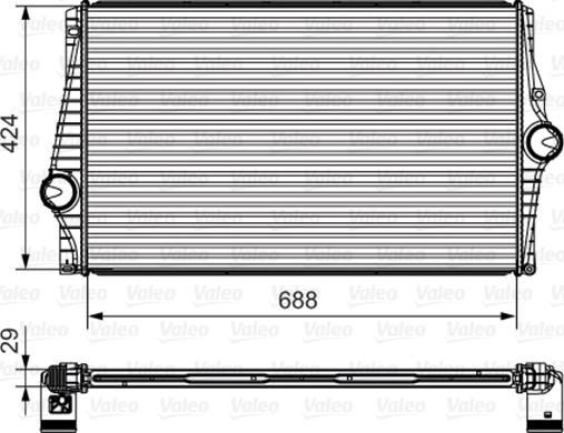 Valeo 818280 - Kompressoriõhu radiaator onlydrive.pro