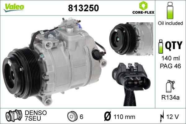 Valeo 813250 - Kompressor,kliimaseade onlydrive.pro