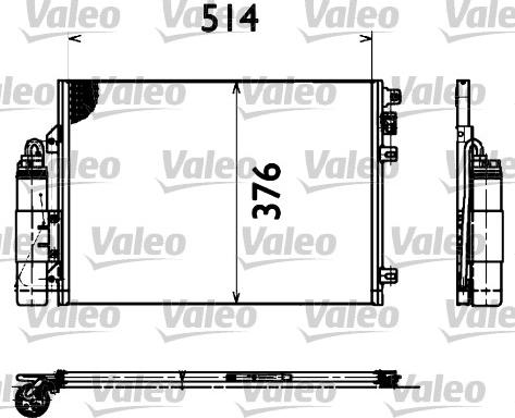 Valeo 817428 - Kondensators, Gaisa kond. sistēma onlydrive.pro