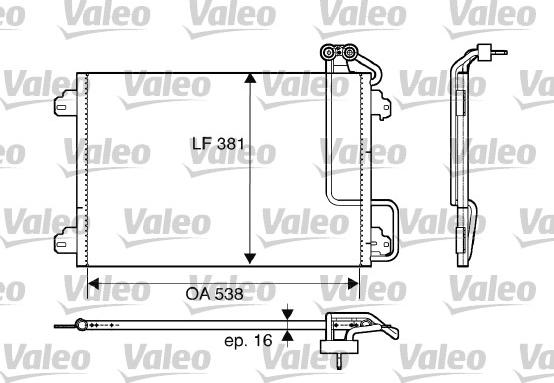 Valeo 817509 - Kondensatorius, oro kondicionierius onlydrive.pro