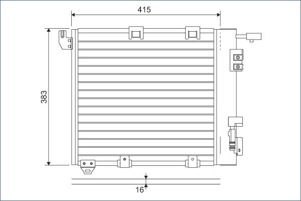 Valeo 817506 - Condenser, air conditioning onlydrive.pro