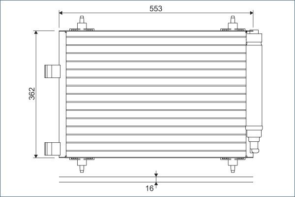 Valeo 817526 - Condenser, air conditioning onlydrive.pro