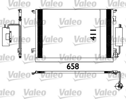 Valeo 817648 - Kondensators, Gaisa kond. sistēma onlydrive.pro