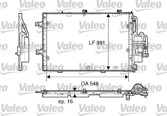 Valeo 817609 - Condenser, air conditioning onlydrive.pro