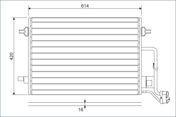 Valeo 817679 - Kondensators, Gaisa kond. sistēma onlydrive.pro