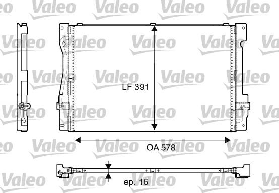 Valeo 817675 - Kondensatorius, oro kondicionierius onlydrive.pro