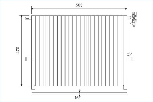 Valeo 817383 - Condenser, air conditioning onlydrive.pro