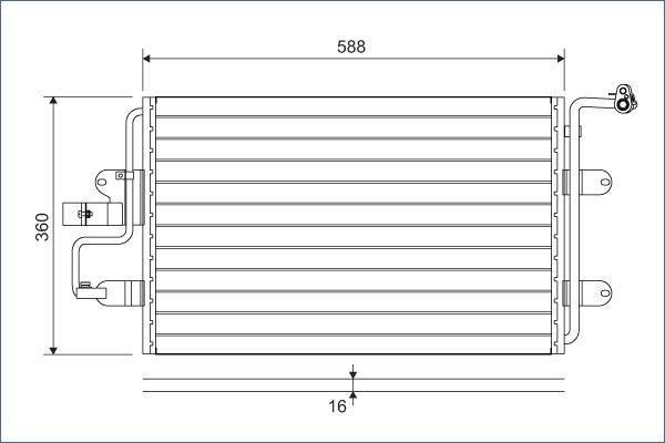 Valeo 817244 - Condenser, air conditioning onlydrive.pro