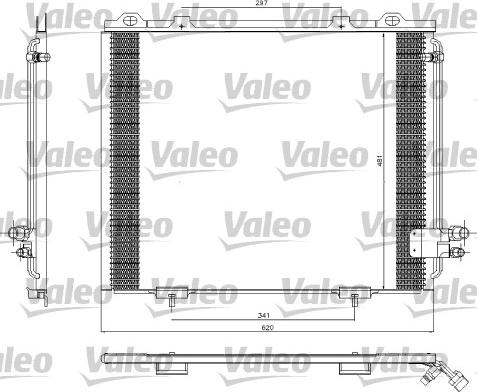 Valeo 817252 - Kondensators, Gaisa kond. sistēma onlydrive.pro