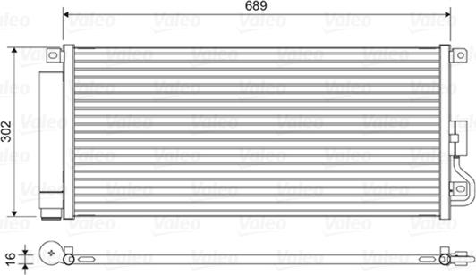 Valeo 822592 - Lauhdutin, ilmastointilaite onlydrive.pro