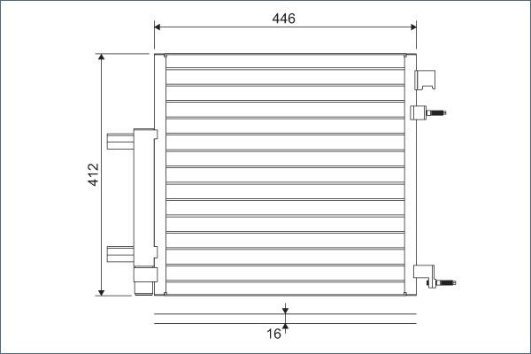 Valeo 822578 - Condenser, air conditioning onlydrive.pro