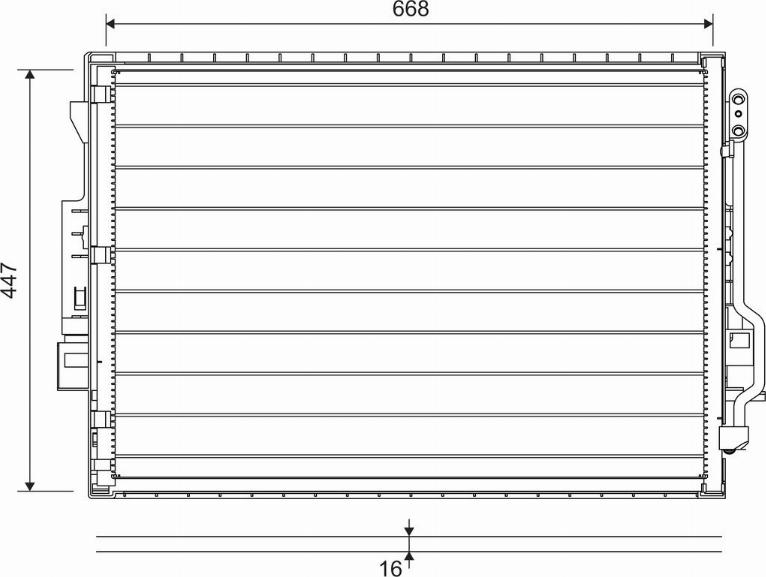 Valeo 822643 - Lauhdutin, ilmastointilaite onlydrive.pro