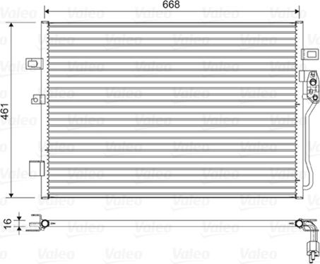 Valeo 822625 - Condenser, air conditioning onlydrive.pro