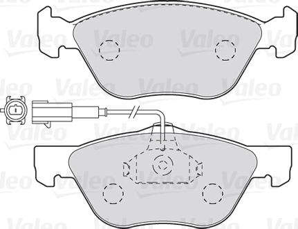 Valeo 301990 - Brake Pad Set, disc brake onlydrive.pro