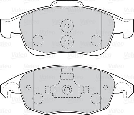 Valeo 301997 - Brake Pad Set, disc brake onlydrive.pro