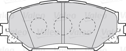 Valeo 301943 - Brake Pad Set, disc brake onlydrive.pro