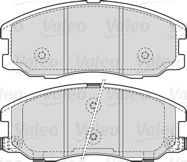 Valeo 301942 - Brake Pad Set, disc brake onlydrive.pro