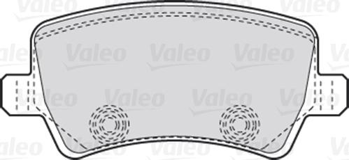 Valeo 301928 - Brake Pad Set, disc brake onlydrive.pro