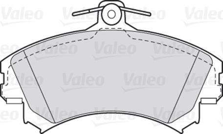 Valeo 301493 - Brake Pad Set, disc brake onlydrive.pro