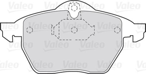 Valeo 301454 - Brake Pad Set, disc brake onlydrive.pro