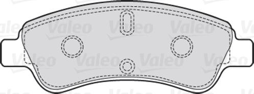 Valeo 301464 - Brake Pad Set, disc brake onlydrive.pro