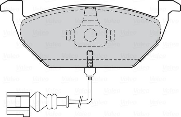 Valeo 301408 - Piduriklotsi komplekt,ketaspidur onlydrive.pro