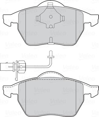 Valeo 301483 - Brake Pad Set, disc brake onlydrive.pro