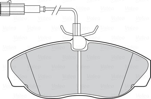 Valeo 301429 - Stabdžių trinkelių rinkinys, diskinis stabdys onlydrive.pro