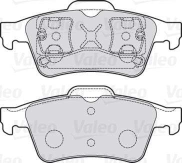 Valeo 301472 - Brake Pad Set, disc brake onlydrive.pro