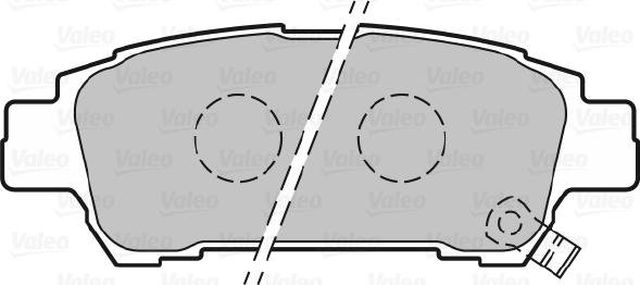 Valeo 301542 - Brake Pad Set, disc brake onlydrive.pro